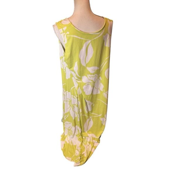 Cuddl Duds Flexwear Paneled Maxi Dress Green Floral - Picture 3 of 4
